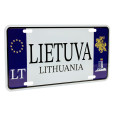Suvenyrinis automobilio numerio ženklas Lietuva